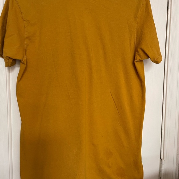 Disney MICKEY and MINNIE MOUSE T-Shirt Gold Cotton Shirt Sleeve Sz Large - Picture 6 of 7